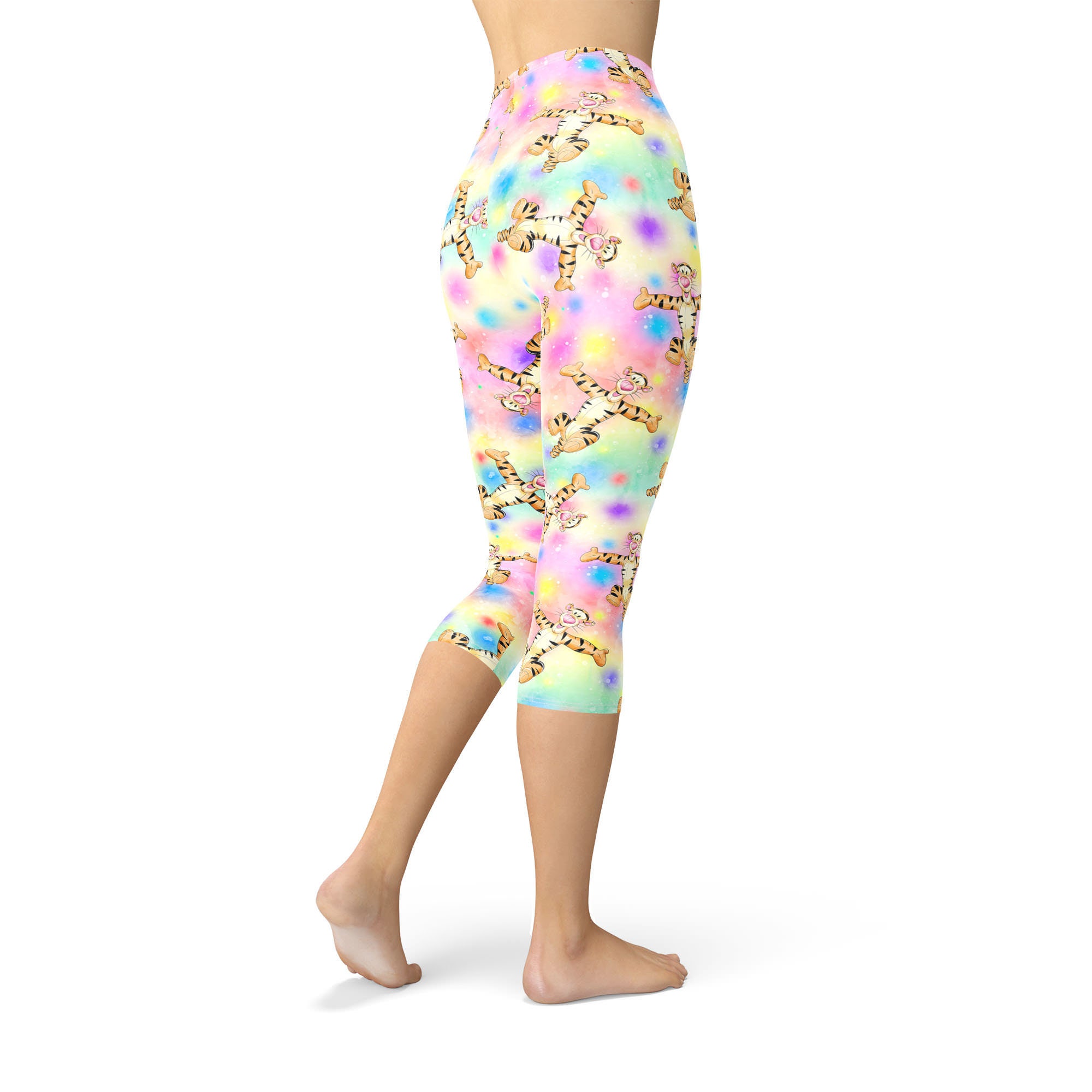 Winnie the Pooh & Friends Sketched Theme Park Inspired Leggings in Capri or  Full Length, Sports Yoga Winter Styles in Sizes XS 5XL 