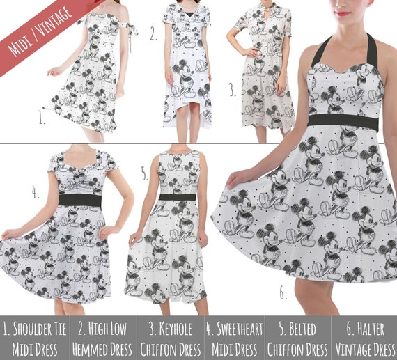 mickey mouse midi dress