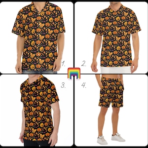 Halloween Mickey Pumpkins - Disney Inspired Men's  Button Down Shirt, Shorts, Polo, T-shirt in XS–8XL (New Global Edition)