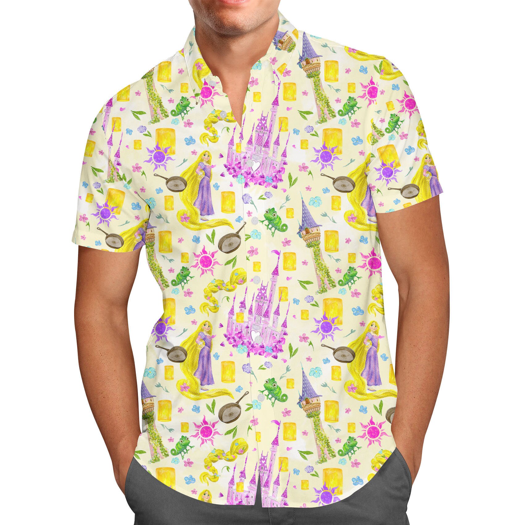 men's button down disney shirts