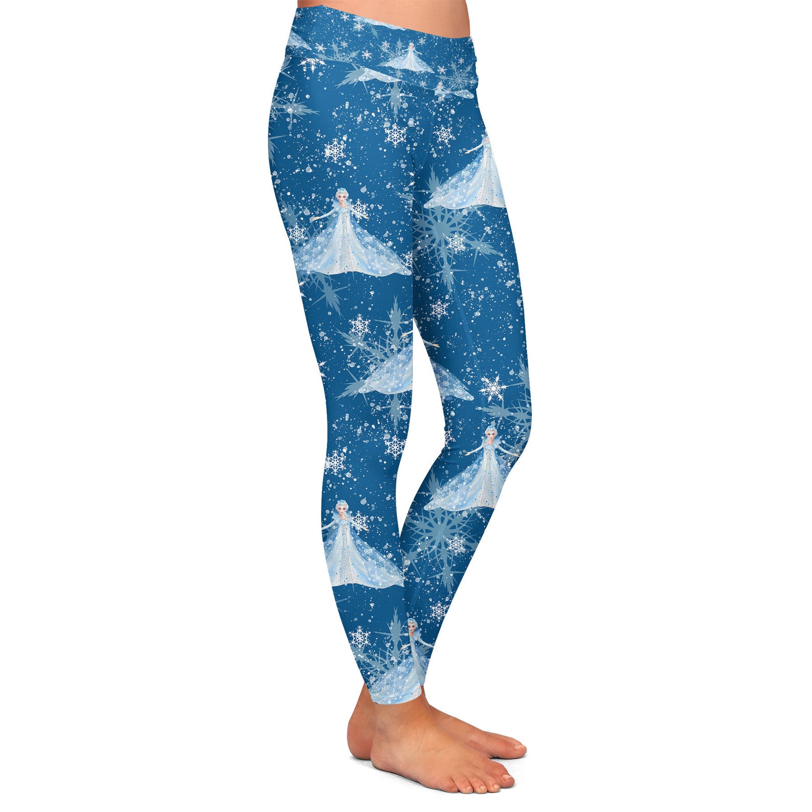 Elsa Crystals Frozen 2 Inspired Leggings in Capri or Full - Etsy