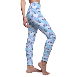Watercolor Eeyore - Women&#39;s Full Length Leggings (Made in USA)