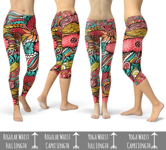 Colors in Flight Capri or Full Length Sports Yoga