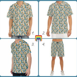 Many Faces of Donald Duck - Disney Inspired Men&#39;s  Button Down Shirt, Shorts, Polo, T-shirt in XS–8XL (New Global Edition)
