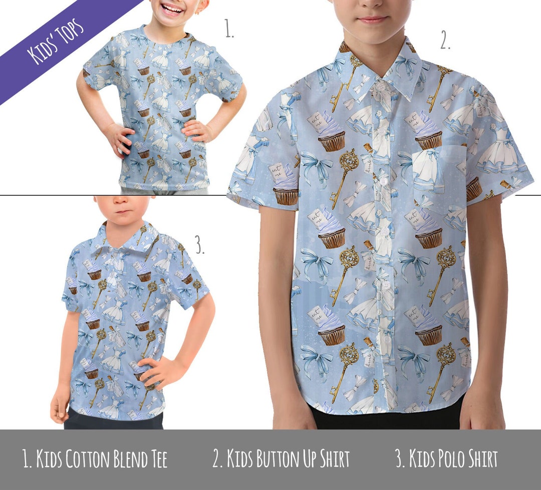 Alice in Wonderland Icons Theme Park Inspired Kids' Tops Children's