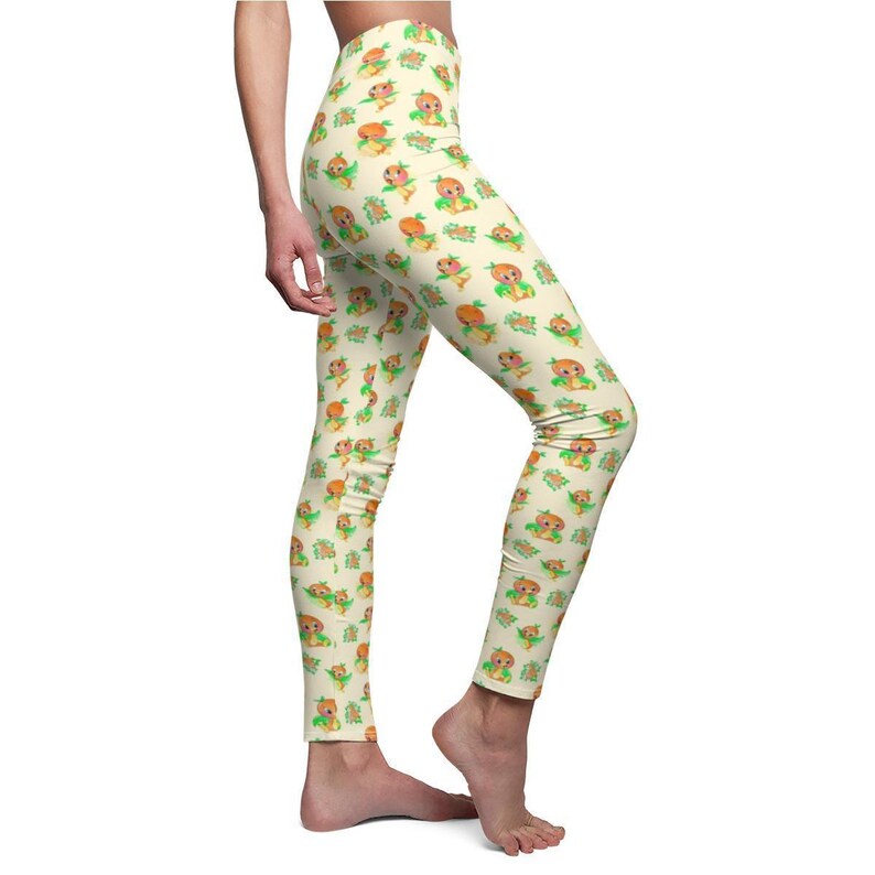 Little Orange Bird - Women's Full Length Leggings | USA Made image 3