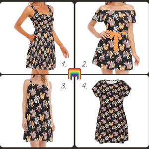 Mickey & Minnie&#39;s Halloween Costumes - Disney Inspired Summer Dress in XS–5XL (New Global Edition)