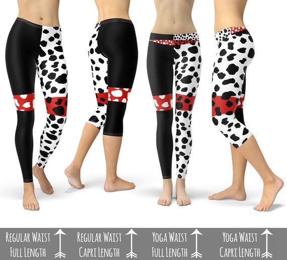 Cruella De Vil Villains Inspired Leggings in Capri or Full Length, Sports  Yoga Winter Styles in Sizes XS 5XL -  New Zealand