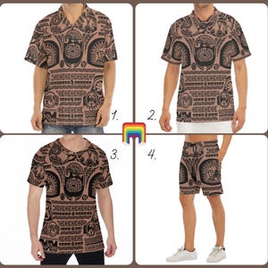 Maui Tattoos Moana Inspired - Disney Inspired Men&#39;s  Button Down Shirt, Shorts, Polo, T-shirt in XS–8XL (New Global Edition)