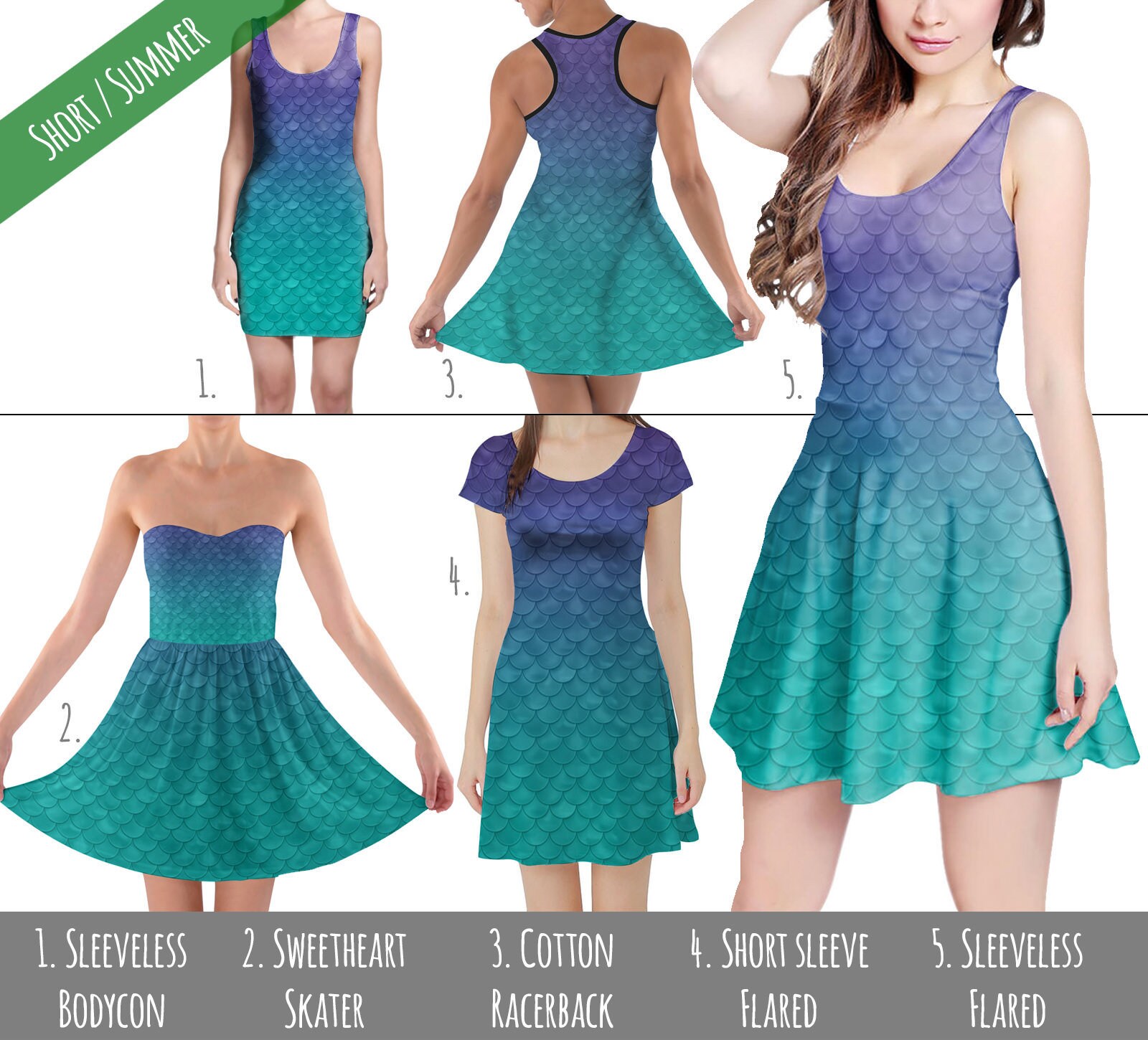 mermaid inspired dress
