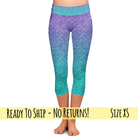Ready to Ship Yoga Waist Capri Leggings 