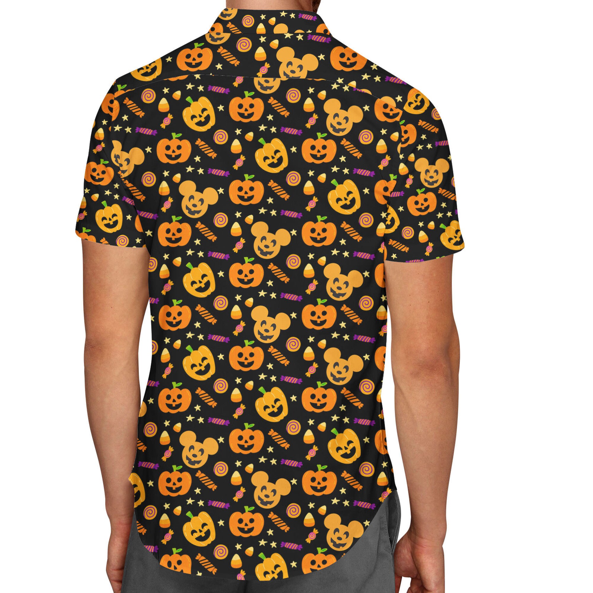Halloween Mickey Pumpkins Disney Hawaiin T Shirt