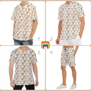 Safari Mickey Ears - Disney Inspired Men's  Button Down Shirt, Shorts, Polo, T-shirt in XS–8XL (New Global Edition)