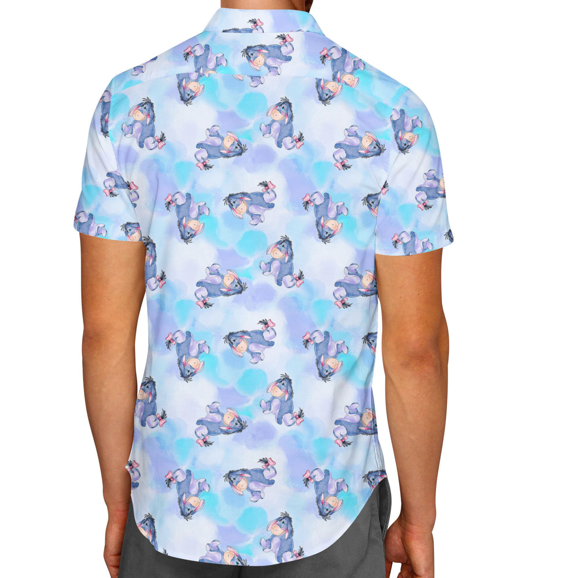 Watercolor Eeyore Disney Hawaiin T Shirt