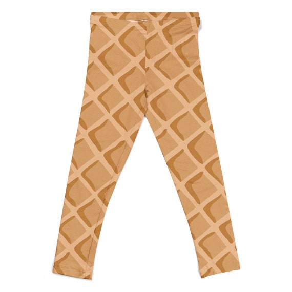 Ready to Ship Kids' Leggings 12 Icecream Waffle Cone FINAL SALE 