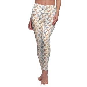 Safari Mickey Ears - Women&#39;s Full Length Leggings (Made in USA)