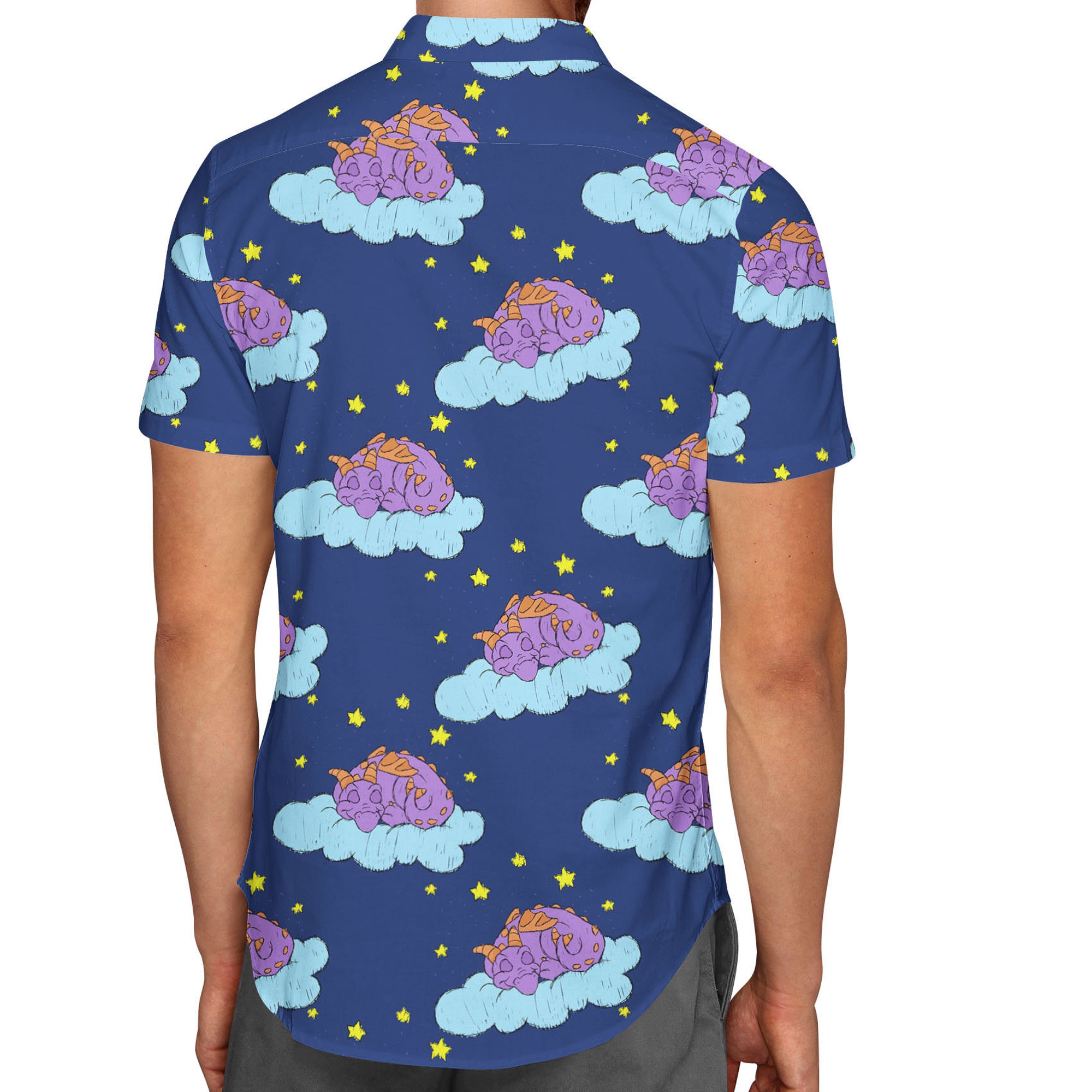 Sleepy Figment Disney Epcot Inspired Hawaiin T Shirt