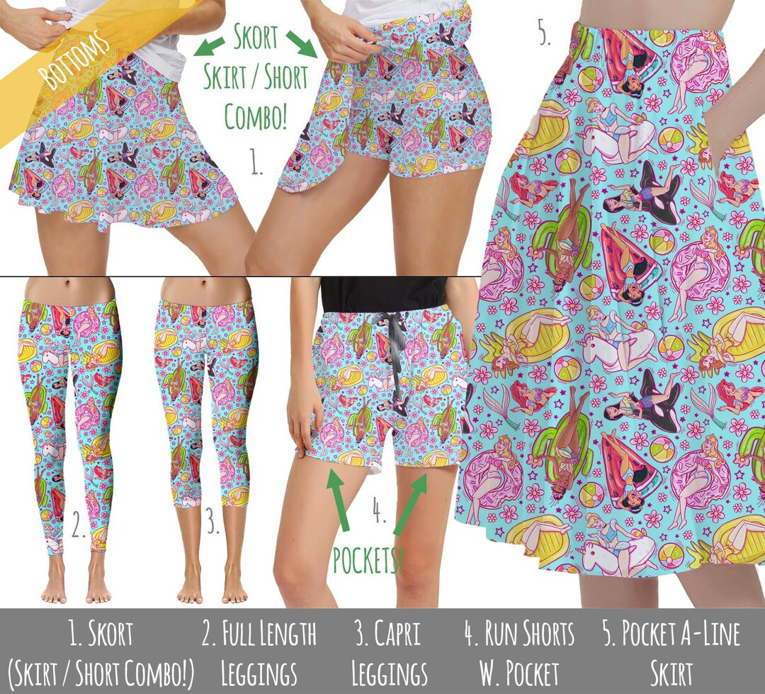 Disney Half Robe Pool Pool Floats Princesses Disney Inspired Women's Bottoms in Sizes Xs 5XL ...