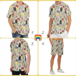 Schneewittchen und die sieben Zwerge - Disney inspiriertes Herrenhemd, Shorts, Polo, T-Shirt in XS–8XL (New Global Edition)