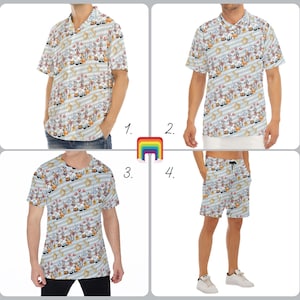 Cruise Set Sail with Goofy & Friends - Disney Inspired Men's  Button Down Shirt, Shorts, Polo, T-shirt in XS–8XL (New Global Edition)