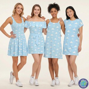 Pixar Clouds - Disney Inspired Summer Dress in XS–5XL