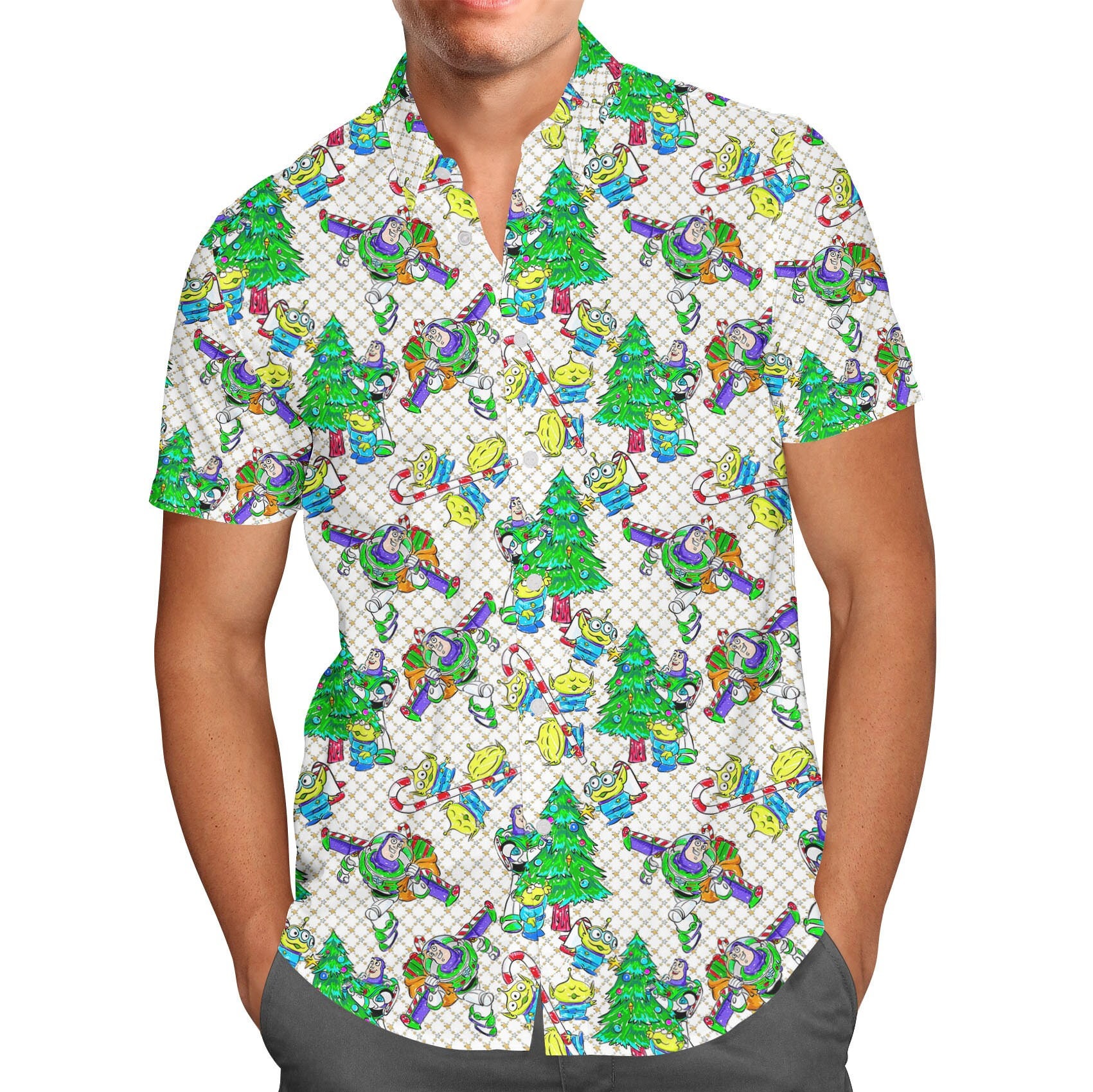 Discover A Buzz & Aliens Christmas - Disney Christmas Hawaiins