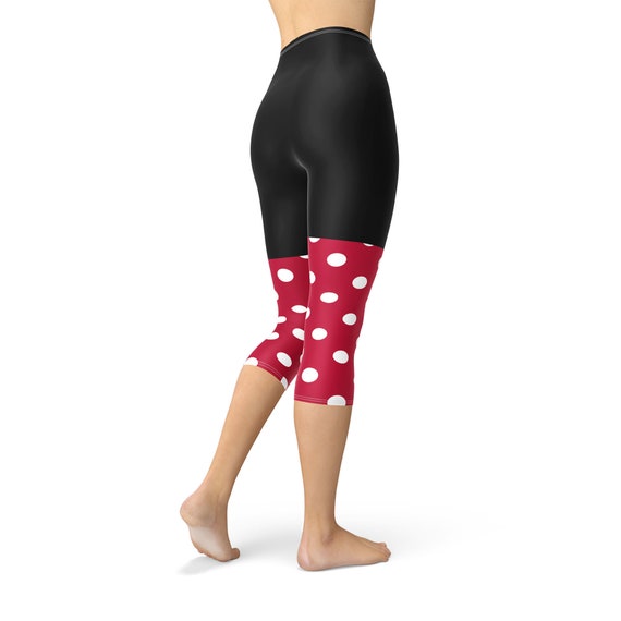 Minnie Rock The Dots Disney Inspired Yoga Leggings