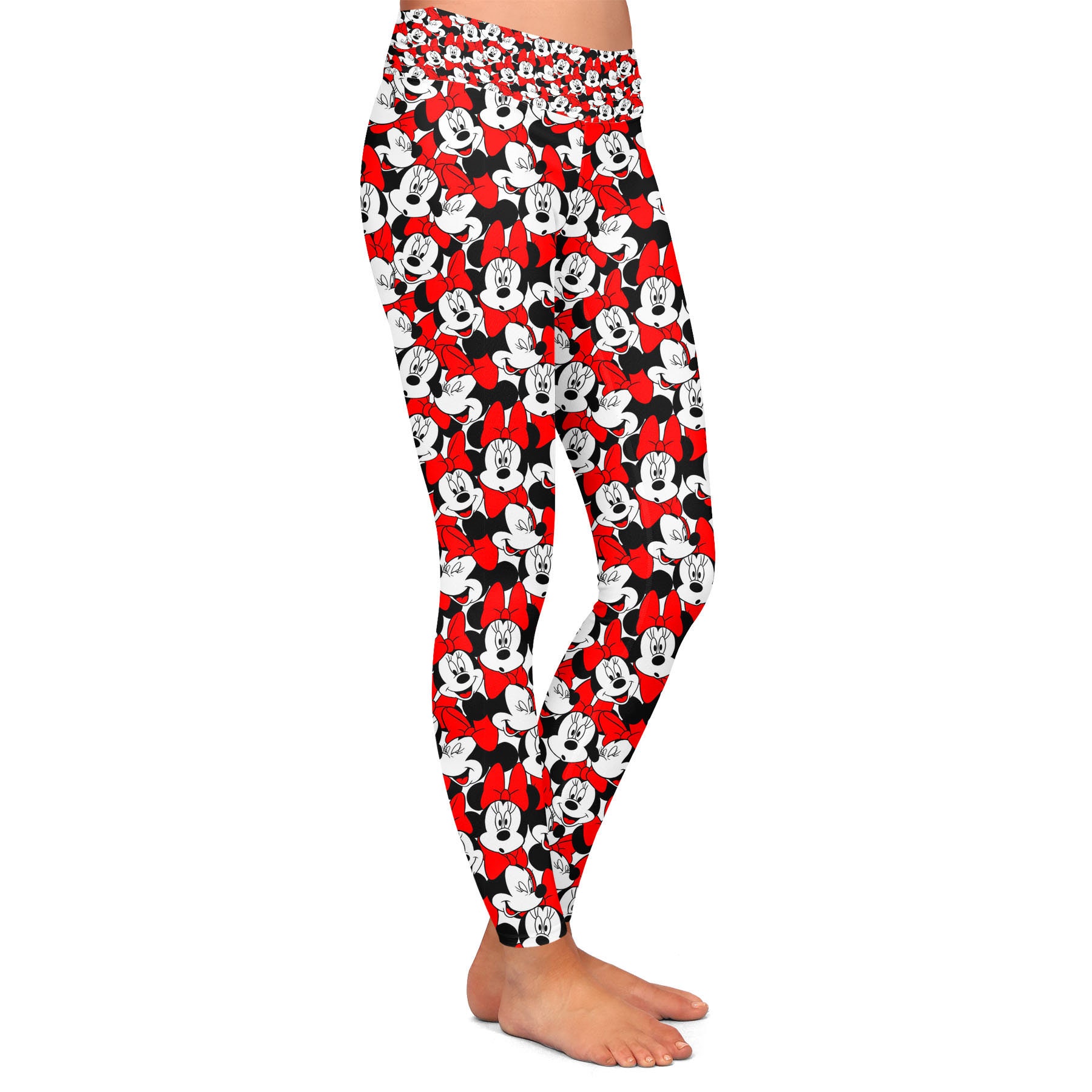 Many Faces of Minnie Mouse - Theme Park Inspired Leggings