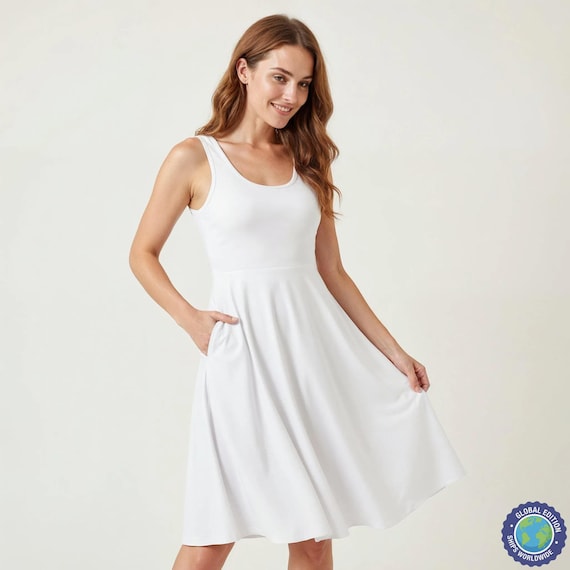 casual summer dresses women Women's Solid Color Backless Dress, Sleeveless Dress, Beach L Made from pore linen swatch:italian-orange Women Silver Sequins Backless Colors:Navy