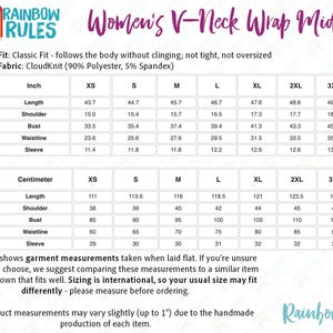 a women's v - neck dress size guide