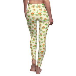 Little Orange Bird - Women's Full Length Leggings | USA Made image 4