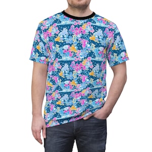 Bright Tropical Whimsy - Steamboat Mickey - Unisex T-Shirt (Made in USA)