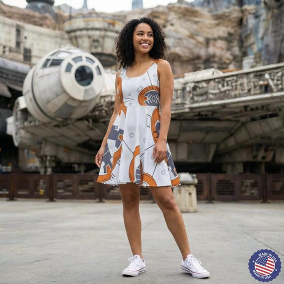 Little Round Droid - Women's Skater Dress (made in USA) - Etsy