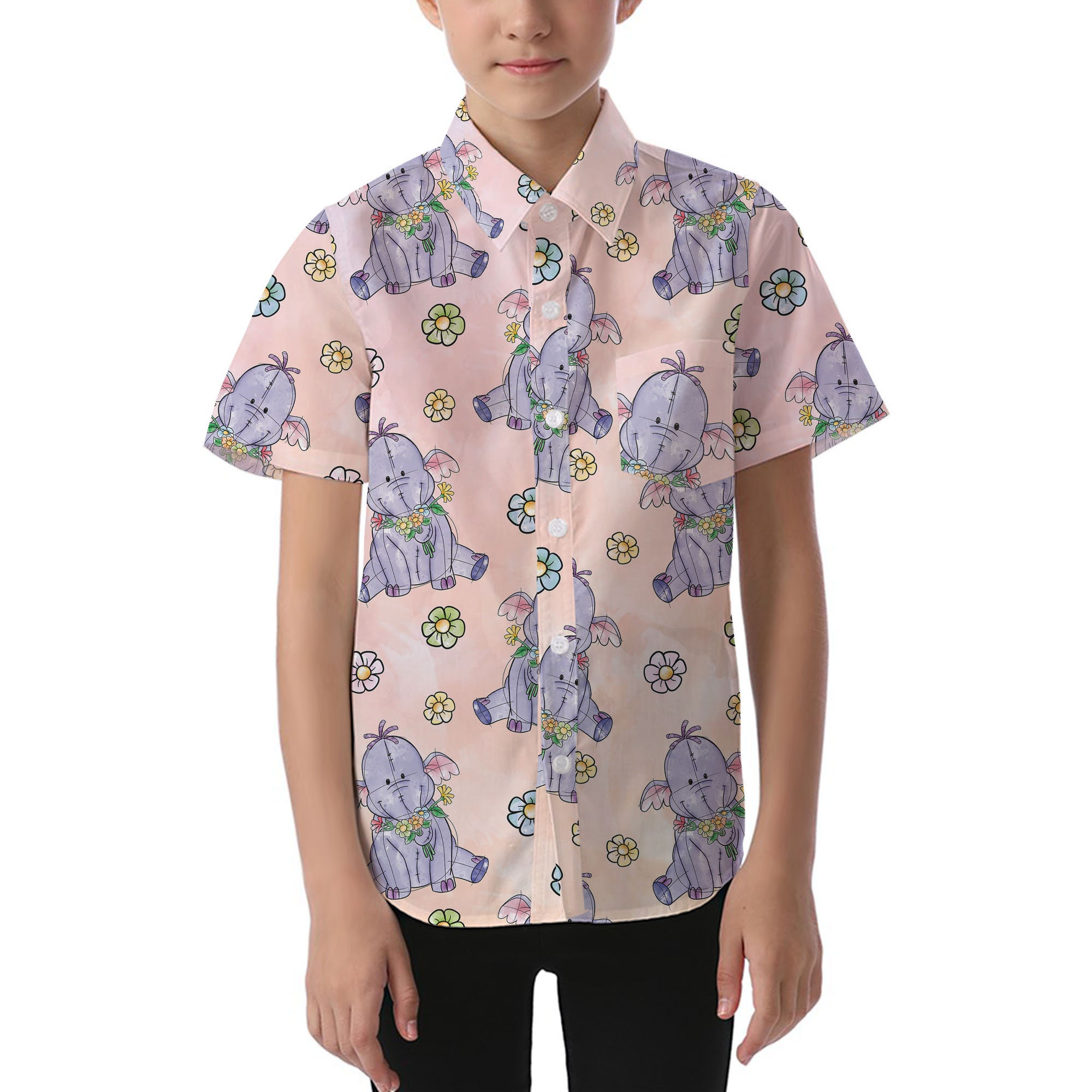 Discover Sketched Heffalump - Winnie The Pooh & Friends Hawaiians Shirt