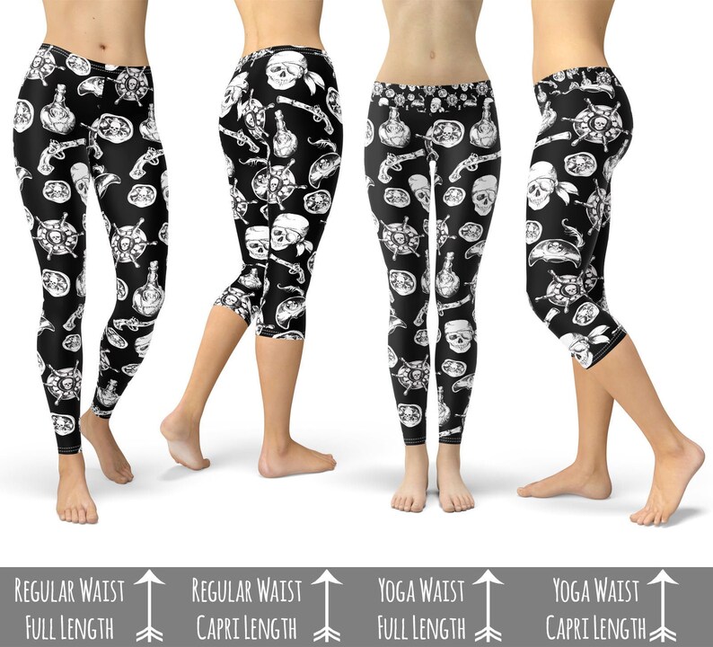 A Pirate Life Disney Inspired Leggings in Capri or Full Etsy