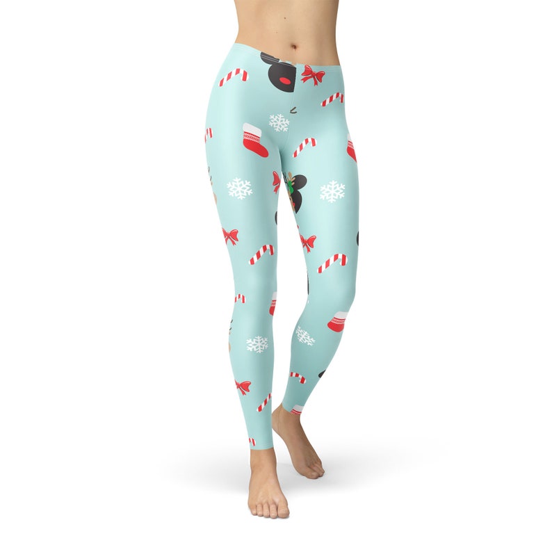 Christmas Mickey & Minnie Reindeers Disney Inspired Leggings - Etsy