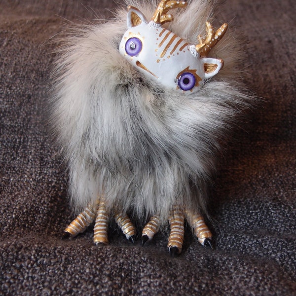 Violet eyed Staglett. ooak art doll.