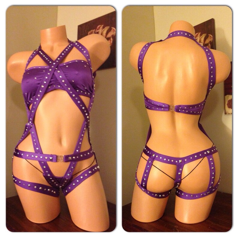 Exotic Dancewear Bodysuit W/tube Top/tritop Etsy