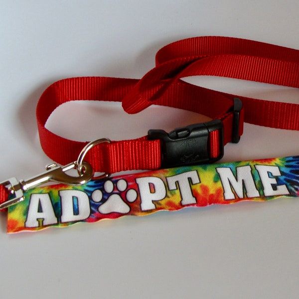 ADOPT ME Leash Sleeve Cover -Tie Dye | Made to Order