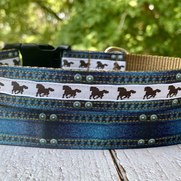 Horse Dog Collar Etsy
