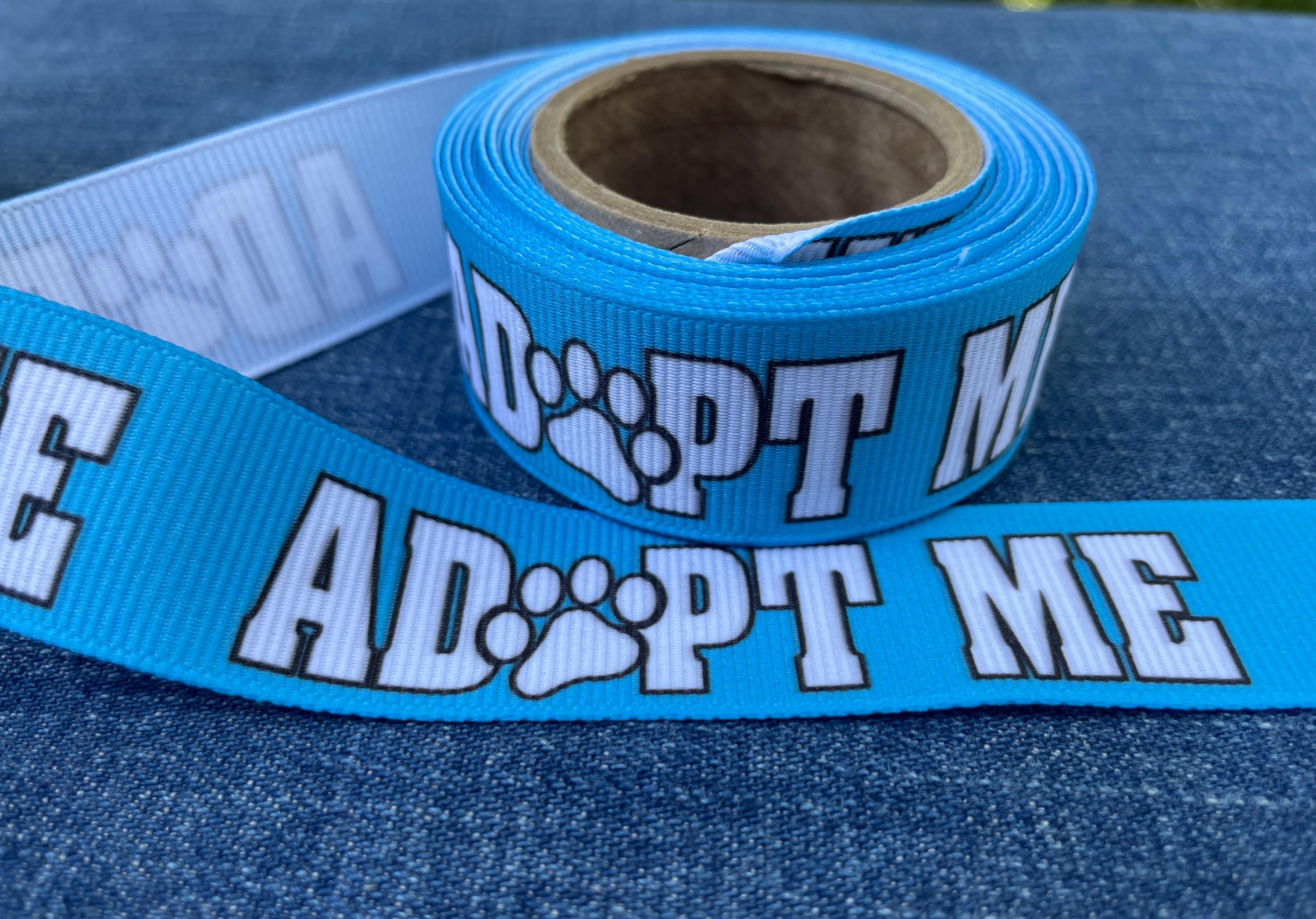 Adoption Ribbon Color ADOPT ME Solid Colored Grosgrain Ribbon by the Yard 7/8