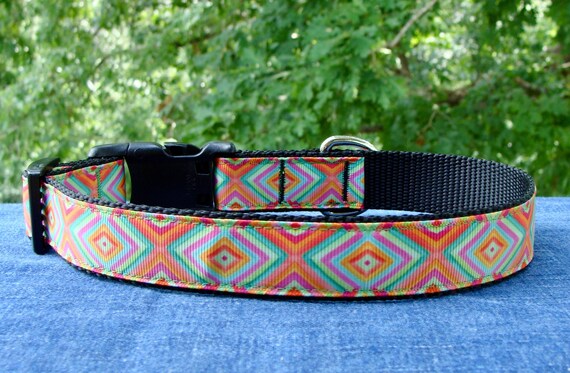 aztec print dog collar