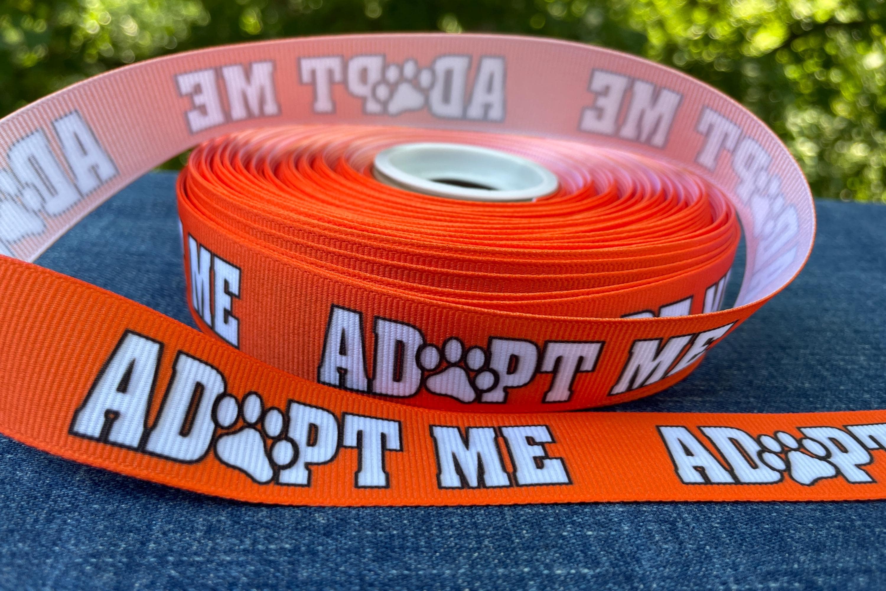 Adoption Ribbon Color ADOPT ME Solid Colored Grosgrain Ribbon by the Yard 7/8