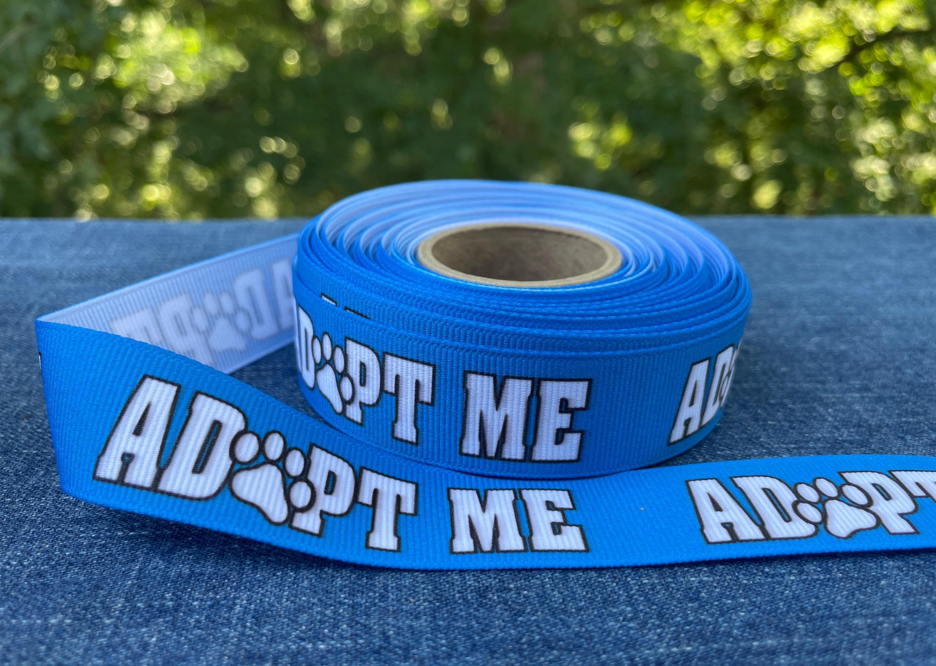 Adoption Ribbon Color ADOPT ME Solid Colored Grosgrain Ribbon by the Yard 7/8