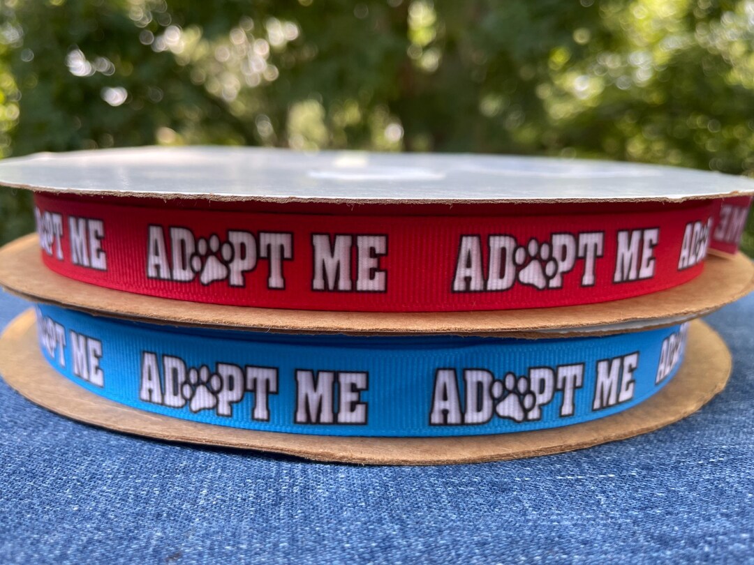 ADOPT ME Solid Colored Grosgrain Ribbon by the Yard 5/8