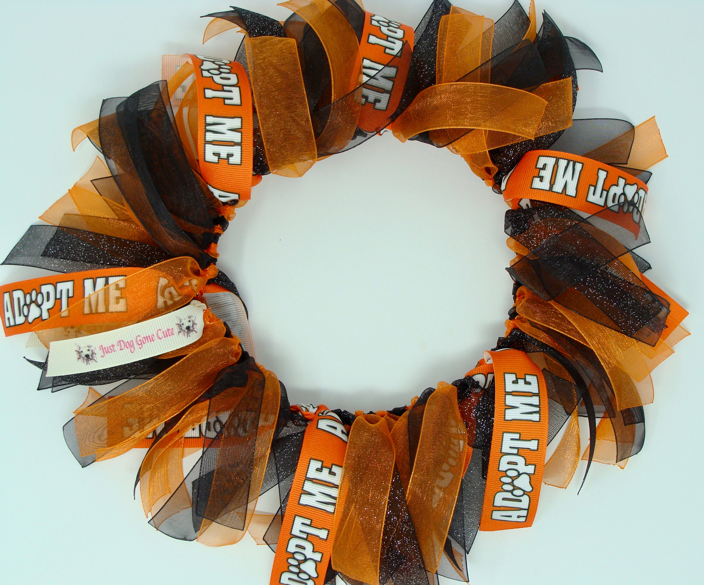 ADOPT ME Dog Ribbon Collar You Choose Ribbon Colors Etsy