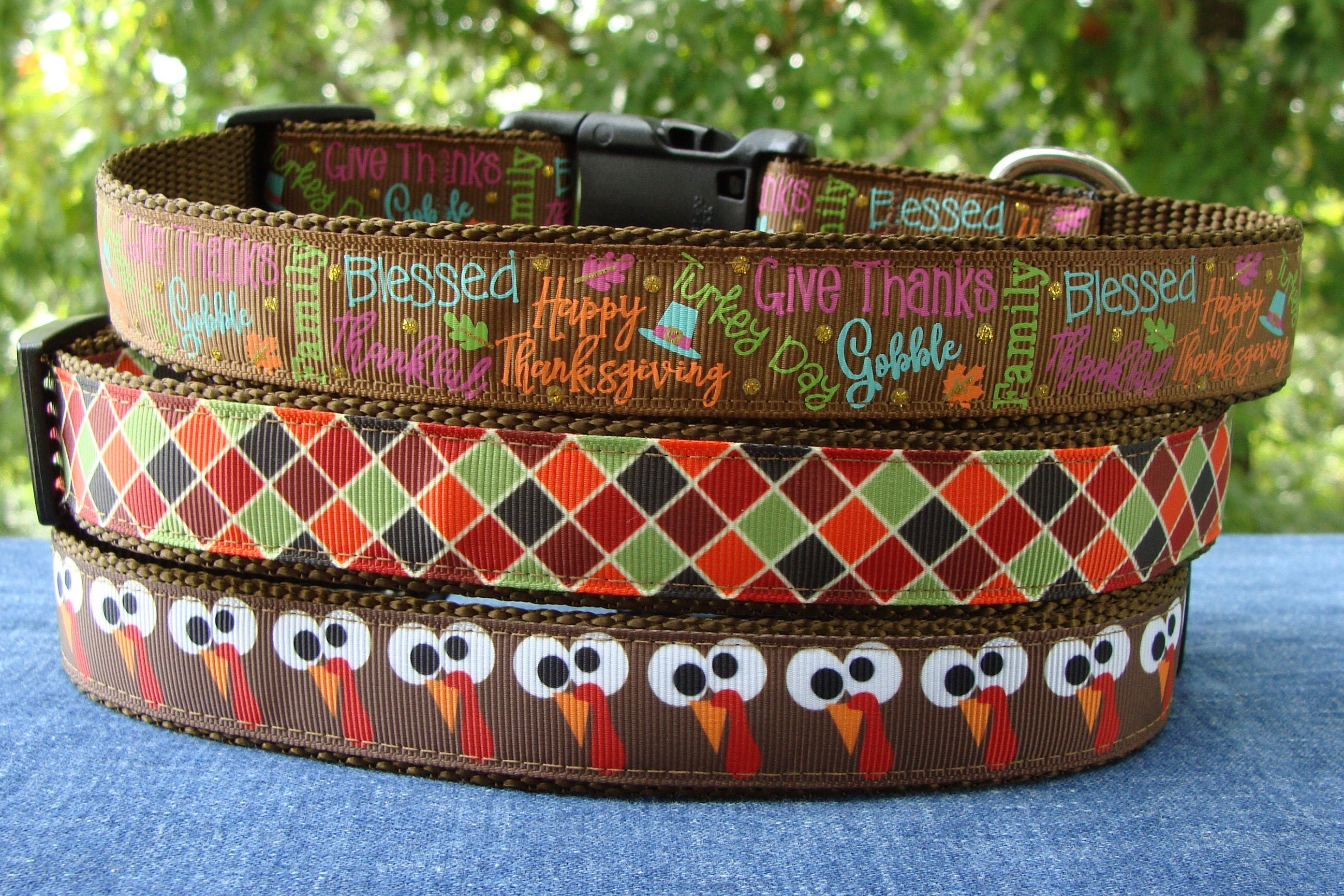 fall themed dog collars