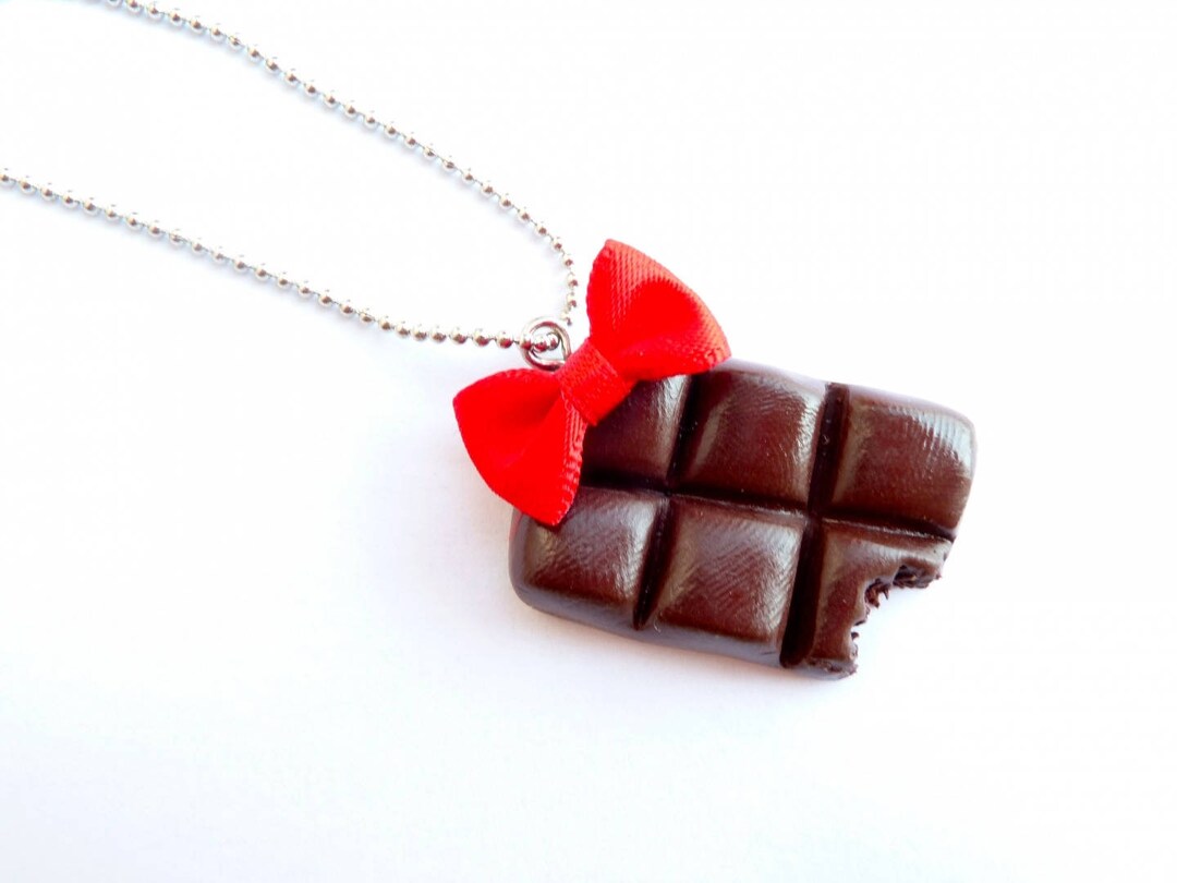 Gourmet Chocolate Bar Necklace Crunched Etsy