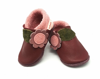 Krabbelschuhe Lederpuschen Babyschuhe