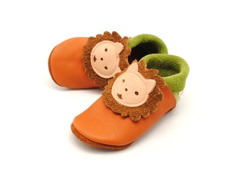 Krabbelschuhe Lederpuschen Babyschuhe